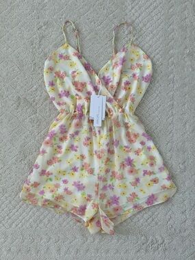 NWT Bershka Pastel Floral Romper